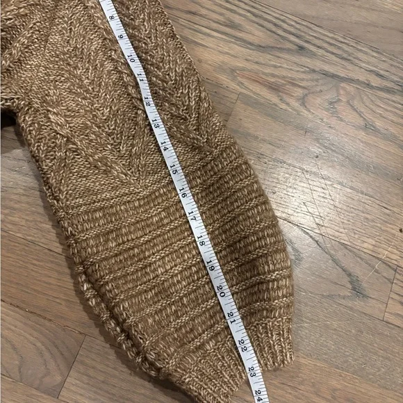 Lucky Brand Tan Women's Puff Sleeve Cardigan. Medium - Picture 5 of 6